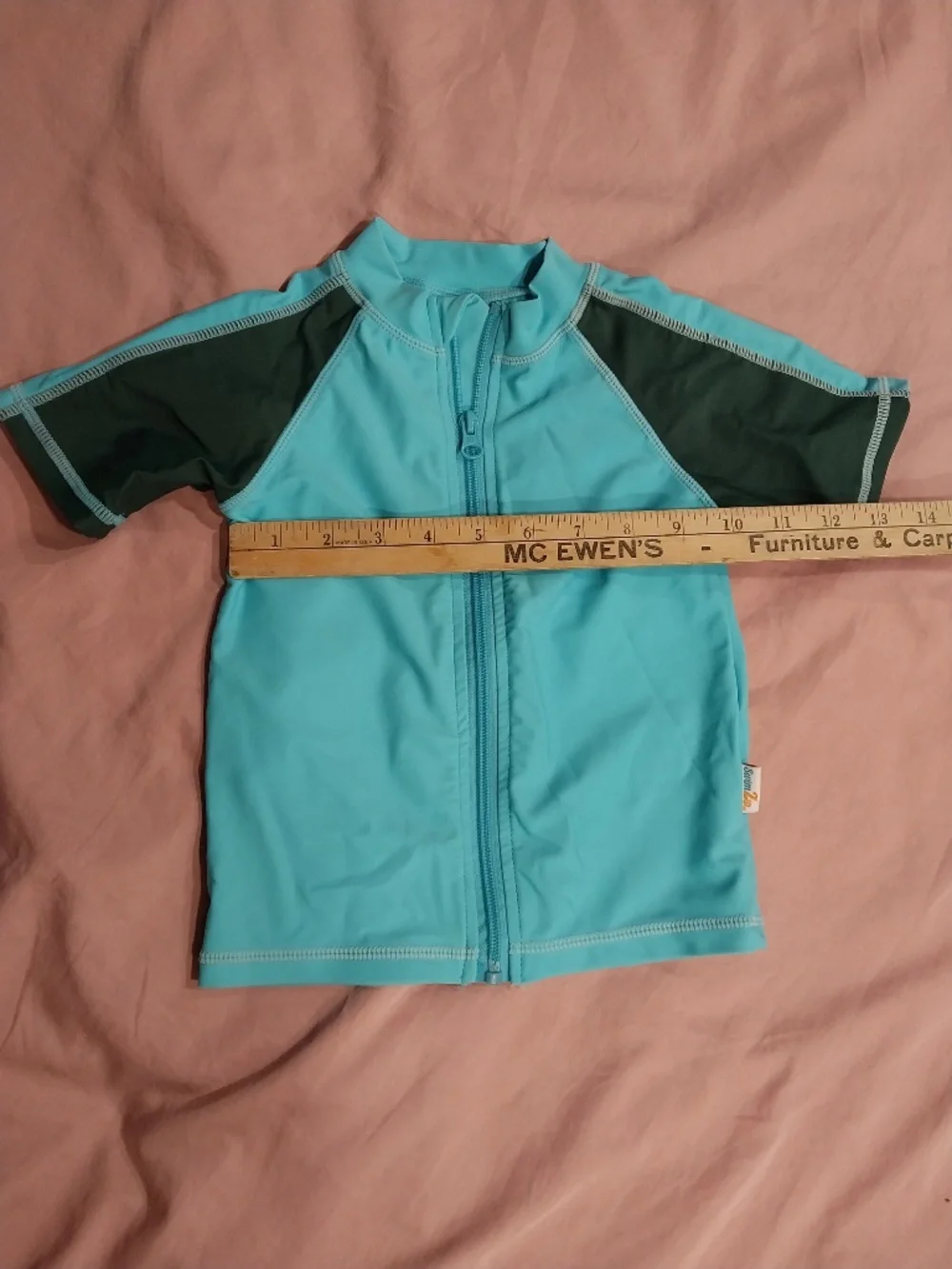 SwimZip Short Sleeve Rash Guard for Toddler